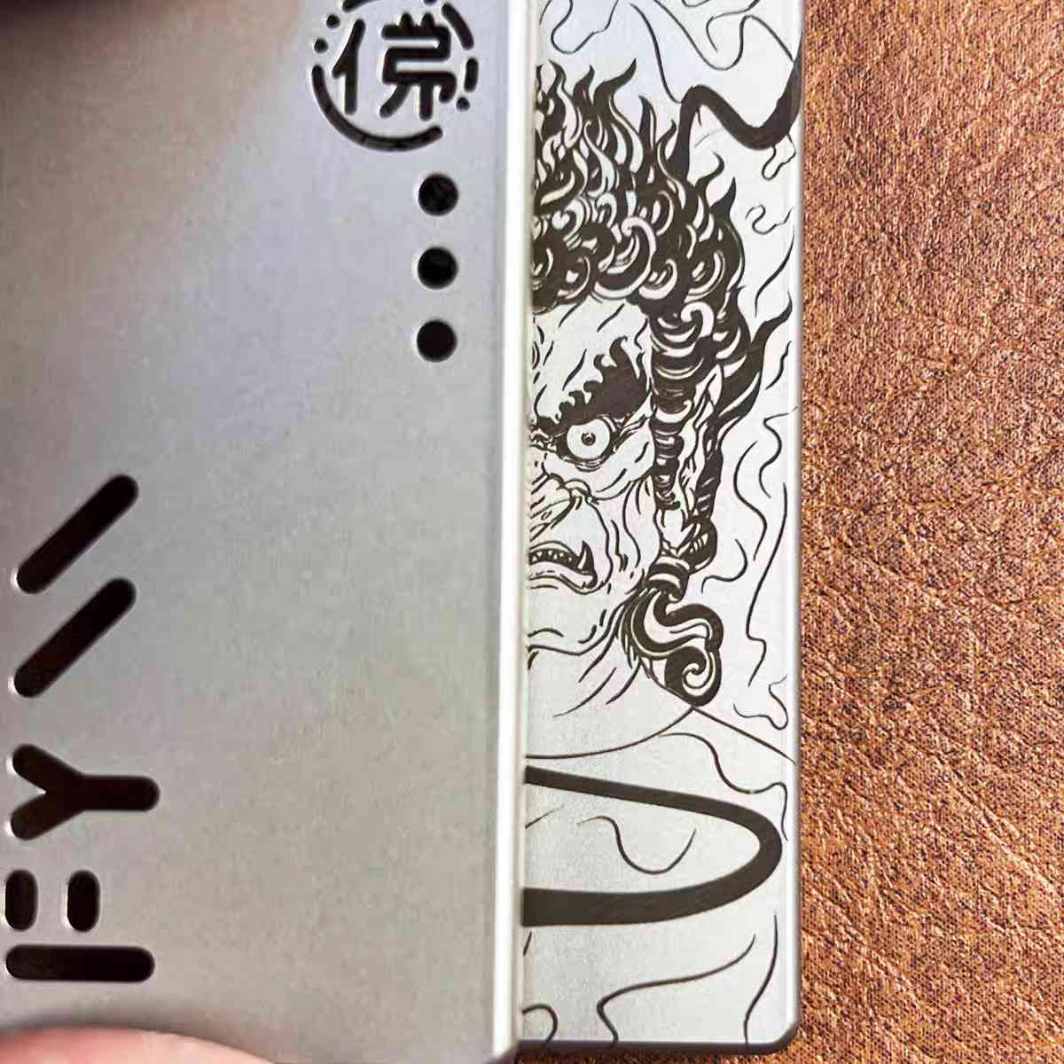 Angry Vajra EDC Slider– One Thought to Buddha, One Thought to Demon - Image 2